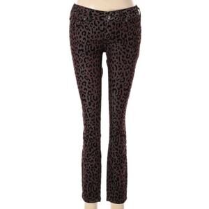 Free People Leopard Cheetah Print Skinny Jeans